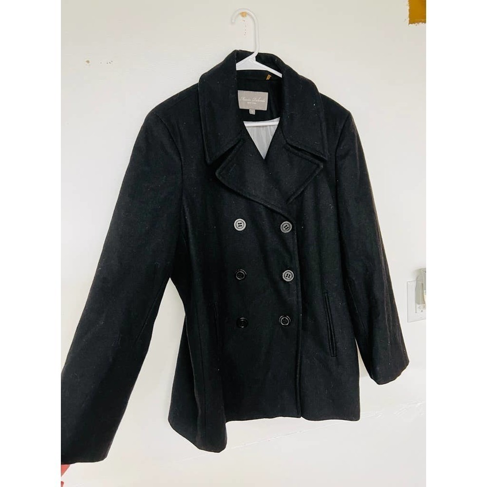 Marvin Richards New York Black Wool Coat